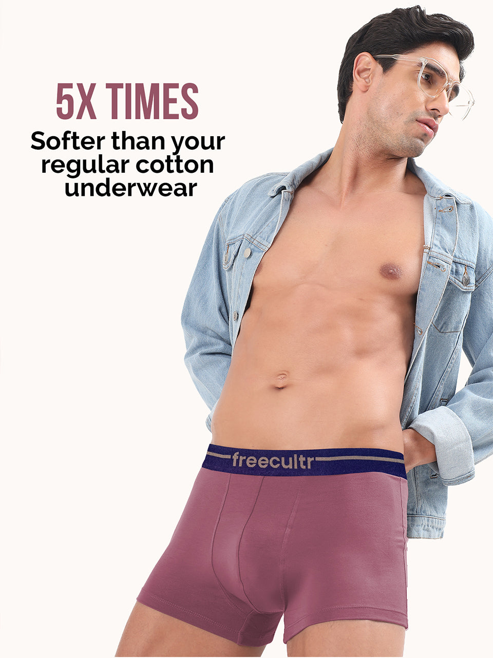 Men’s Adaptive Cotton Stretch Trunks Pack of 5