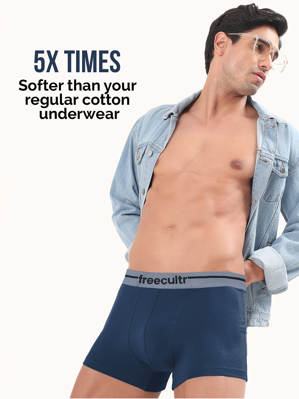 Men’s Adaptive Cotton Stretch Trunks Pack of 5