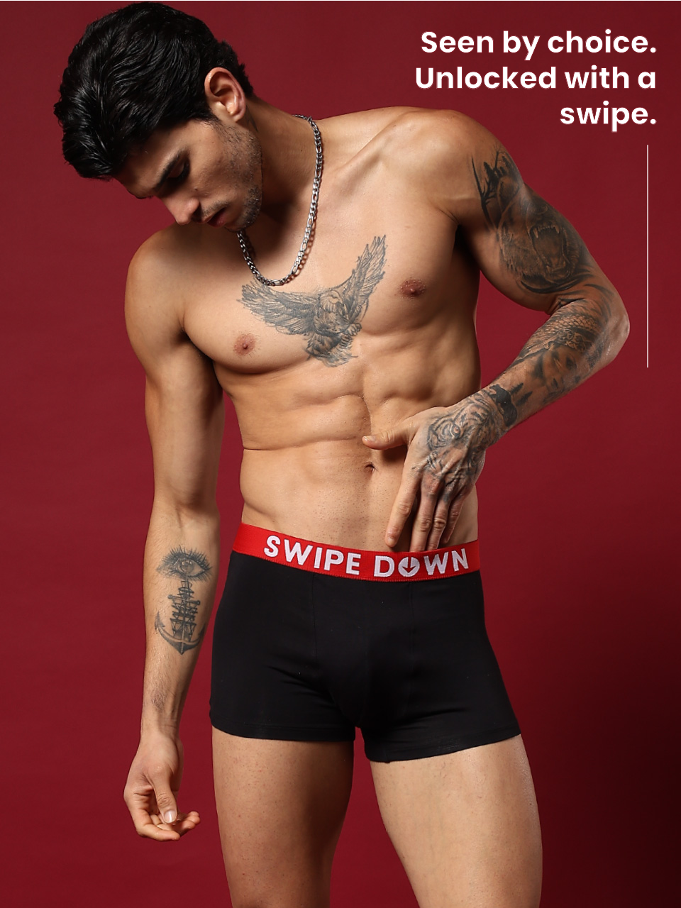 Statement Men's Trunk "Swipe Down"