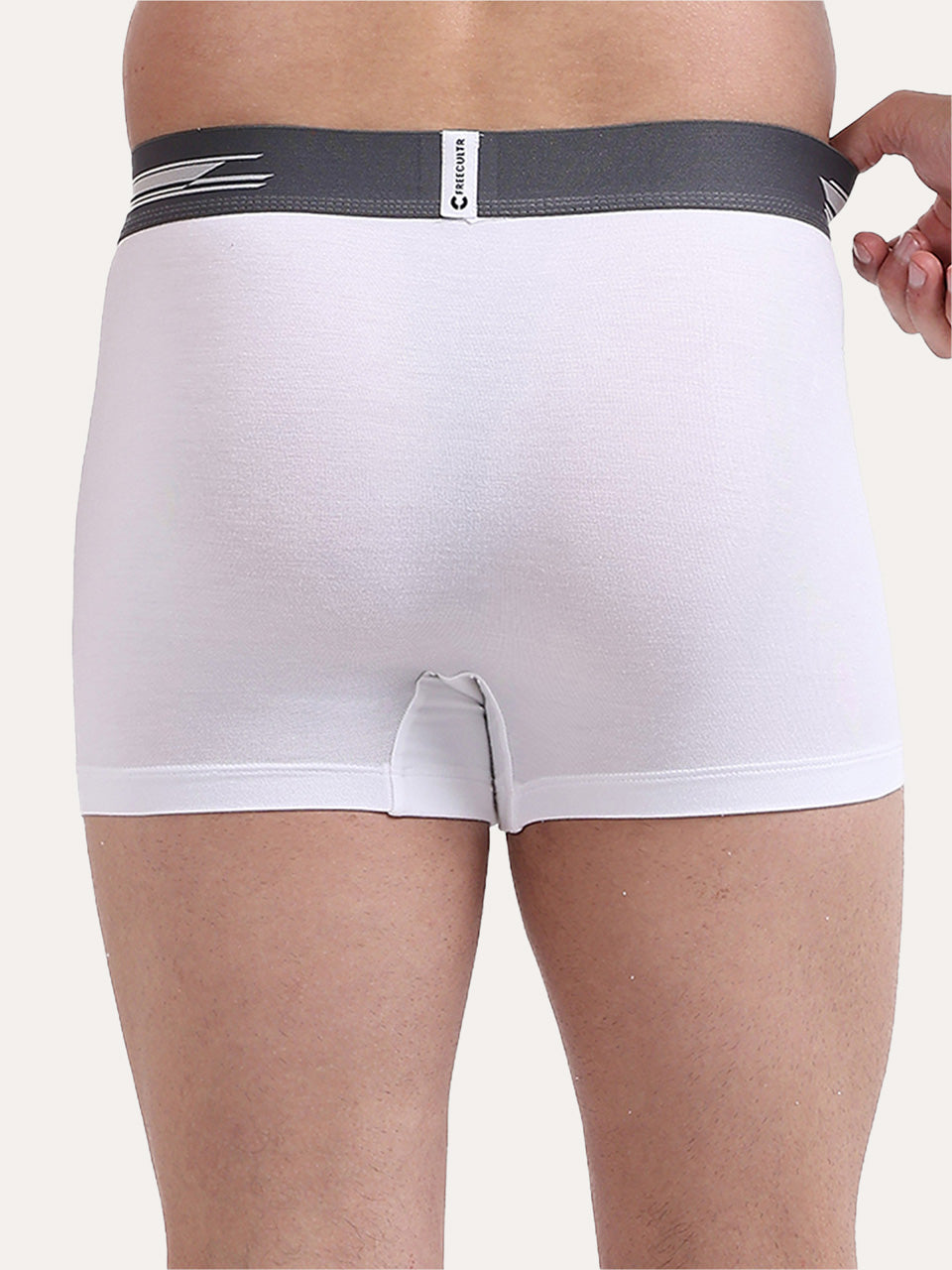 Men's Anti-Bacterial Micro Modal Trunk in Contrast Waistband (Pack of 2)