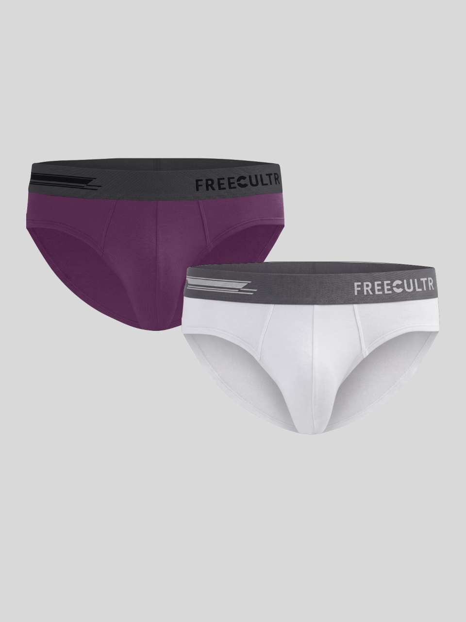 Men's Anti-Bacterial Micro Modal Brief in Contrast Waistband (Pack of 2)