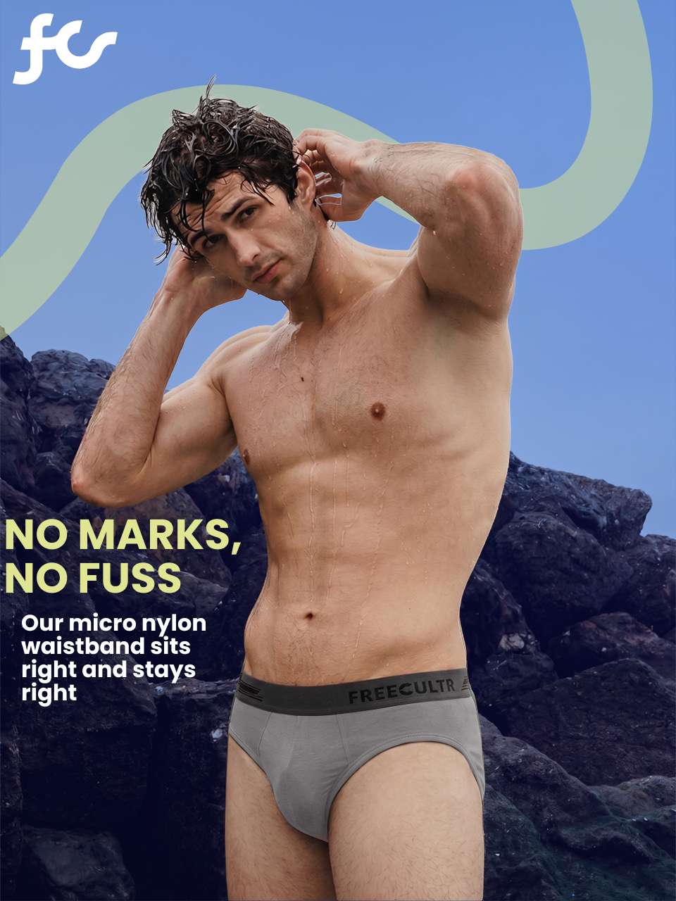 Men's Anti-Bacterial Micro Modal Brief in Contrast Waistband (Pack of 3)