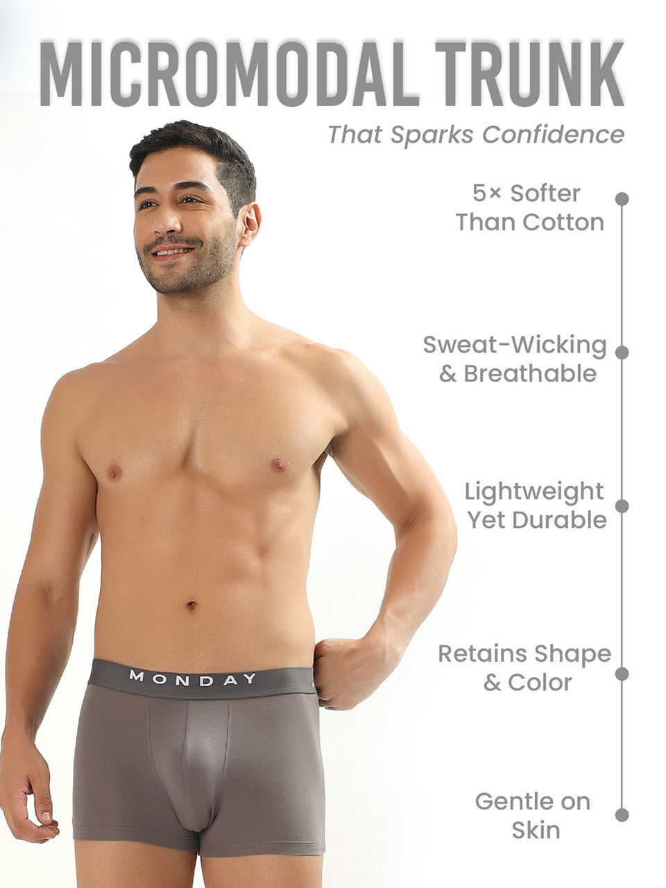 Everyday Expression | Men's Micro-Modal Trunks | Pack Of 7
