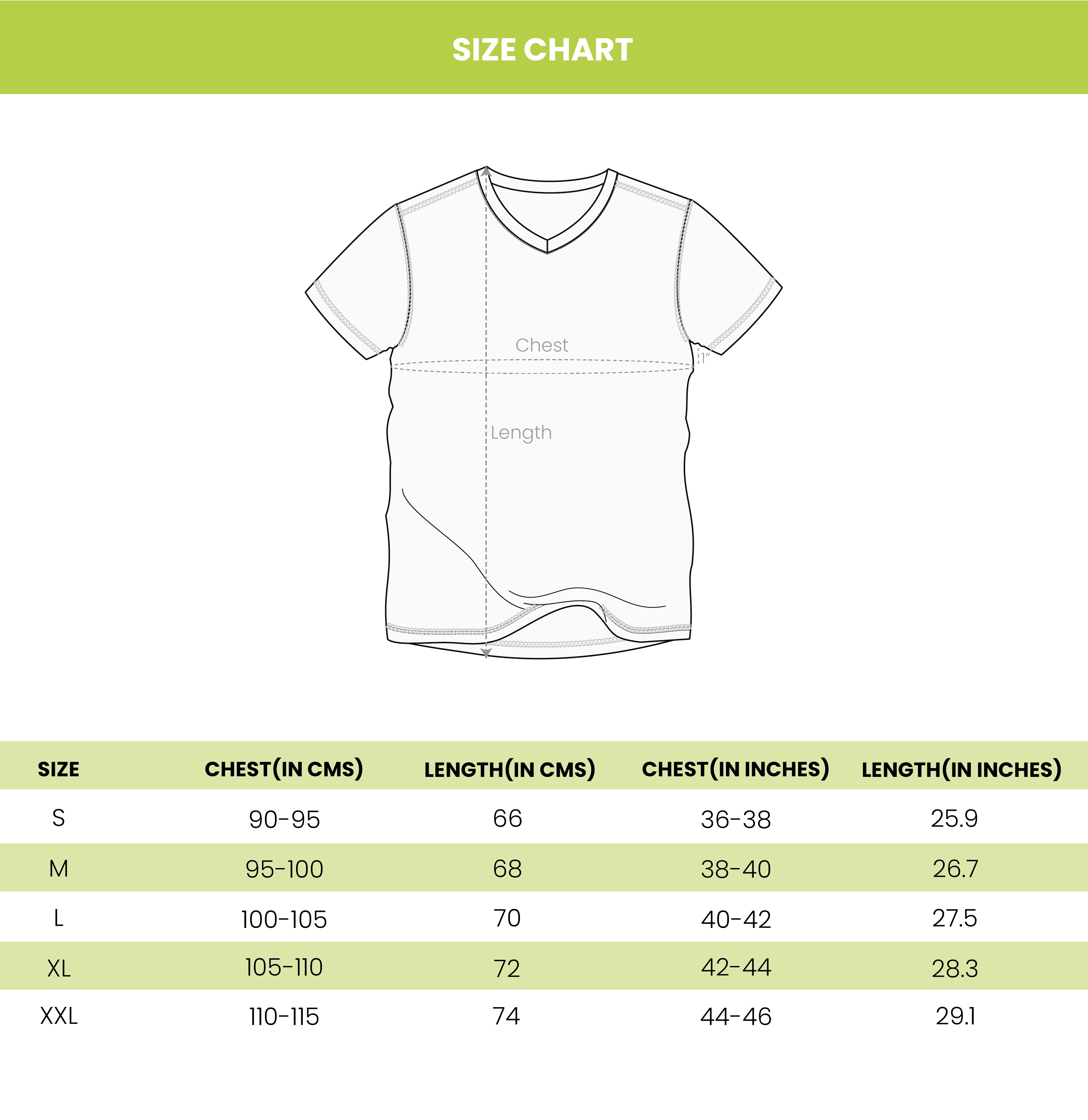 size chart image