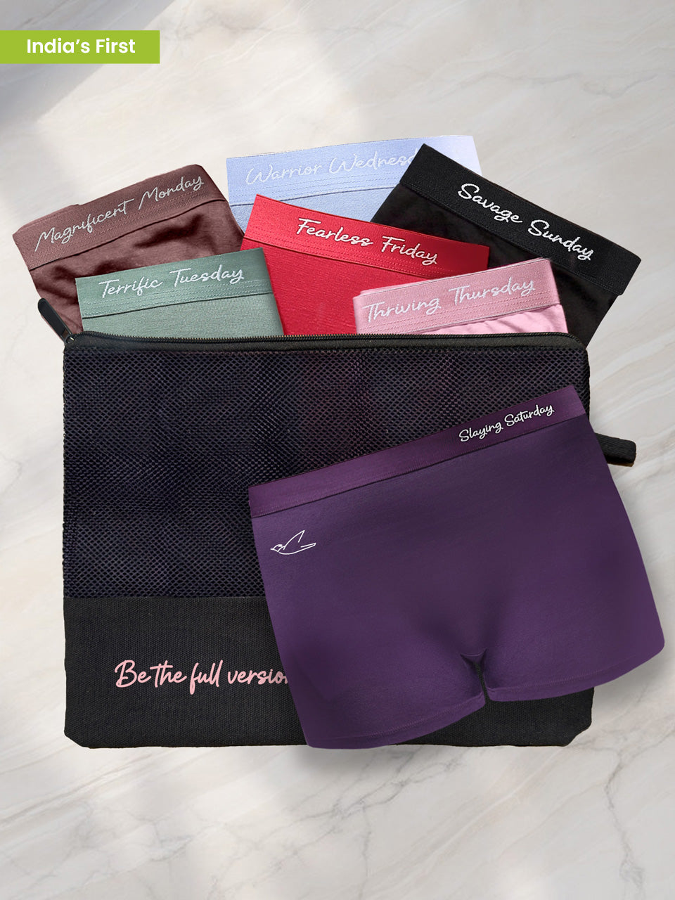 Everyday Expression | Women's Micro-Modal Boyshort | Pack of 7