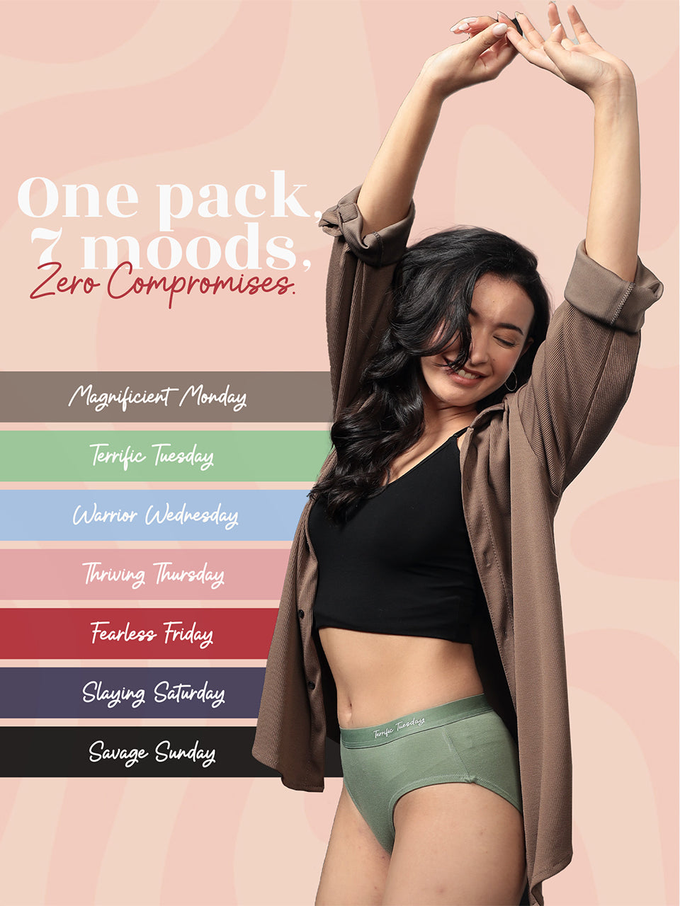 Everyday Expression | Women's Micro-Modal Hipster Panties | Pack of 7