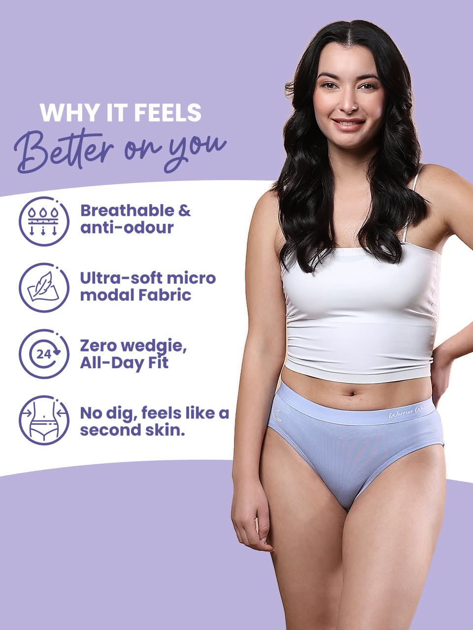 Everyday Expression | Women's Micro-Modal Hipster Panties | Pack of 7 | Free Pouch Worth ₹499