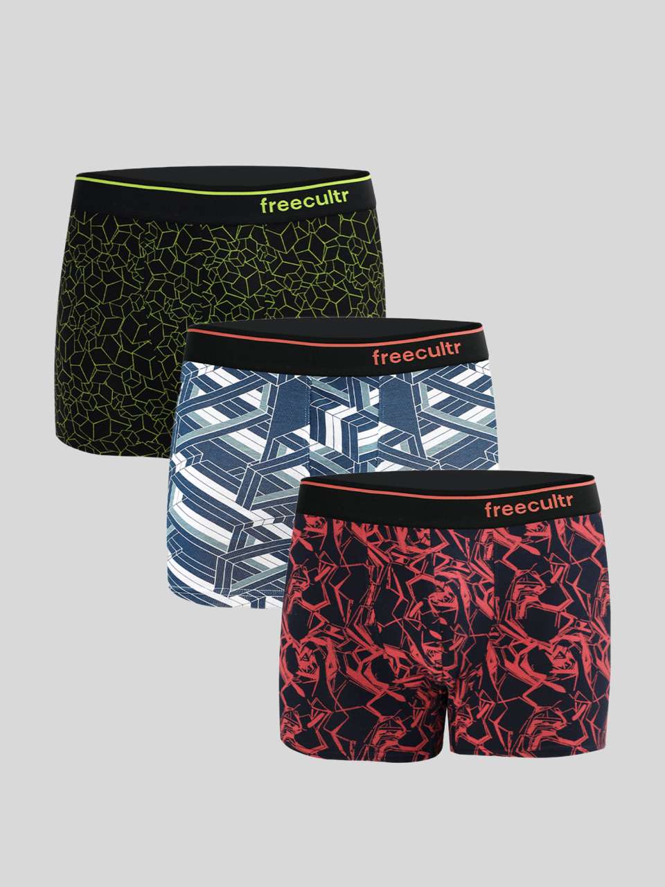 Men's Cotton Printed Trunk (Pack of 3)