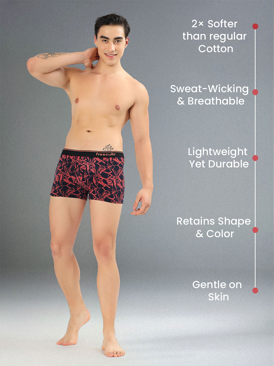 Men's Cotton Printed Trunk (Pack of 6)