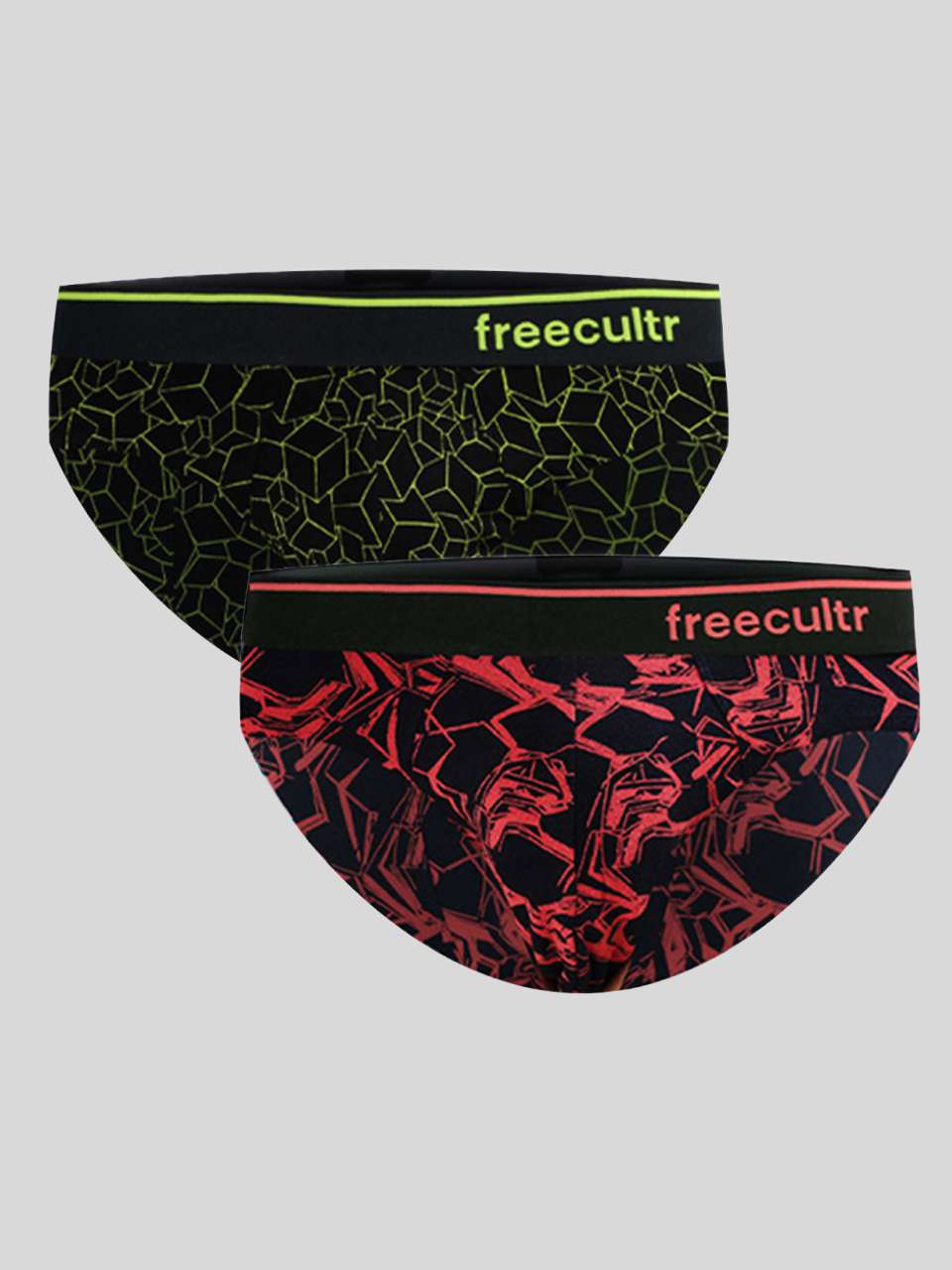 Men's Cotton Printed Briefs (Pack of 2)