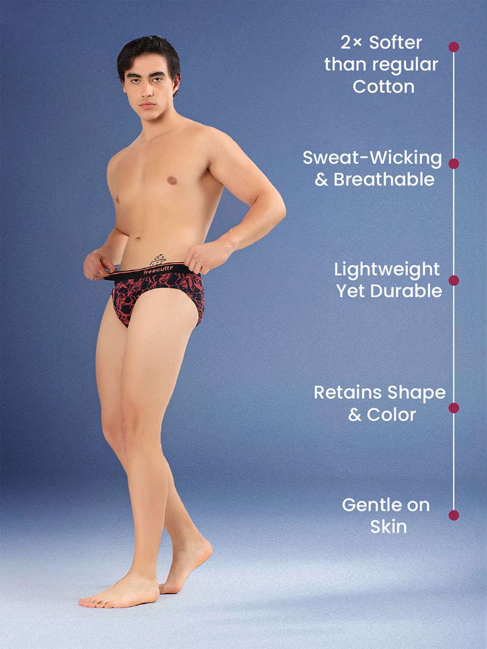 Men's Cotton Printed Briefs (Pack of 2)