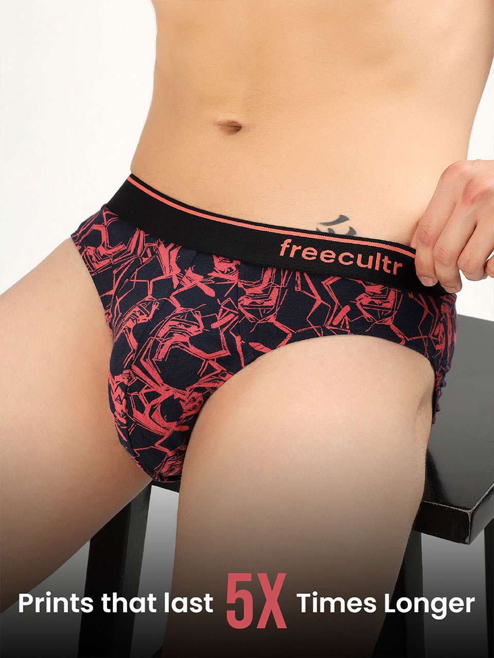 Men's Cotton Printed Briefs (Pack of 2)