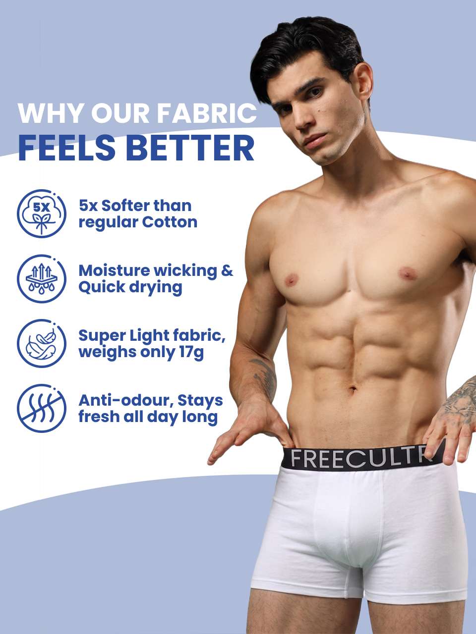 Men's Organic Cotton Trunks Pack of 1