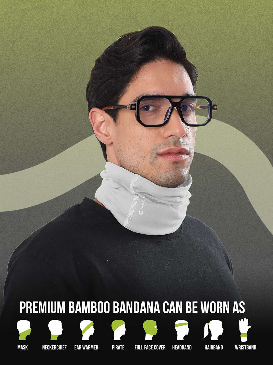 Unisex Organic Bandana Masks - Printed (Pack of 1)