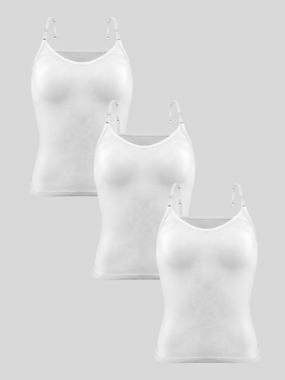 Ultra-Soft Micromodal Camisole Top - Pack of 3