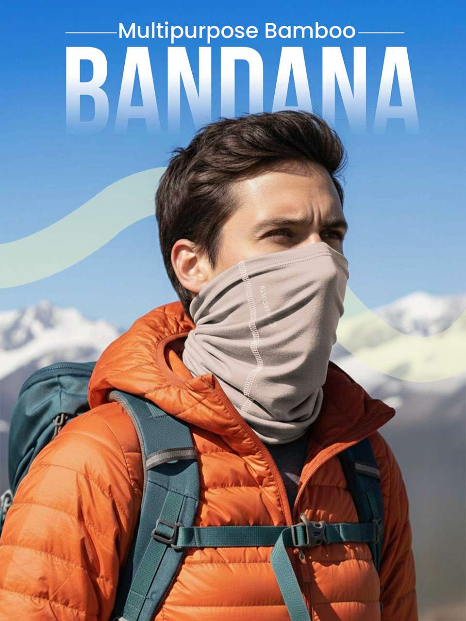 Unisex Organic Bandana Masks - Plain (Pack of 4)
