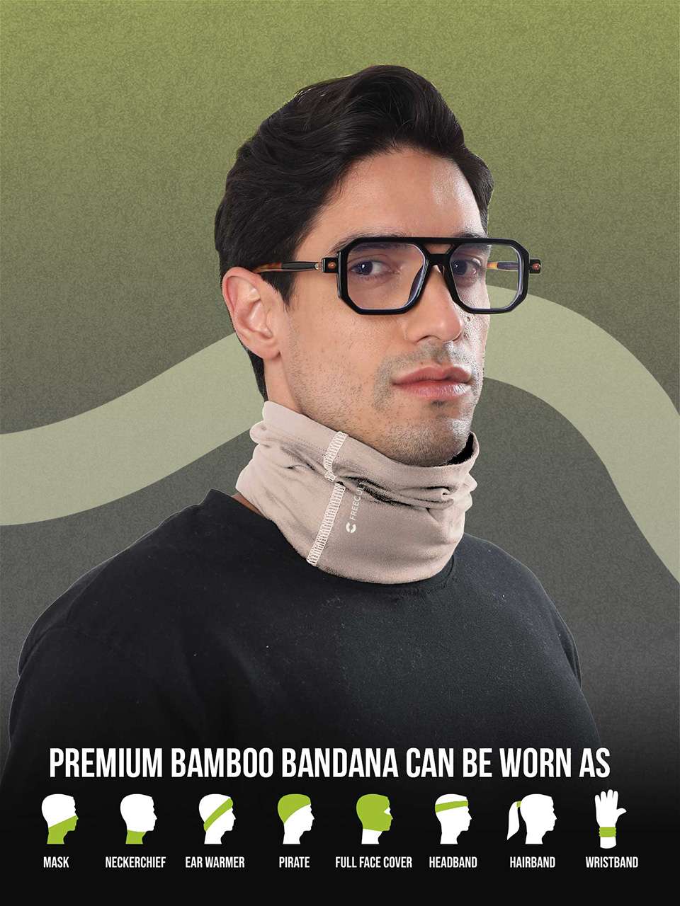 Unisex Organic Bandana Masks - Plain (Pack of 4)