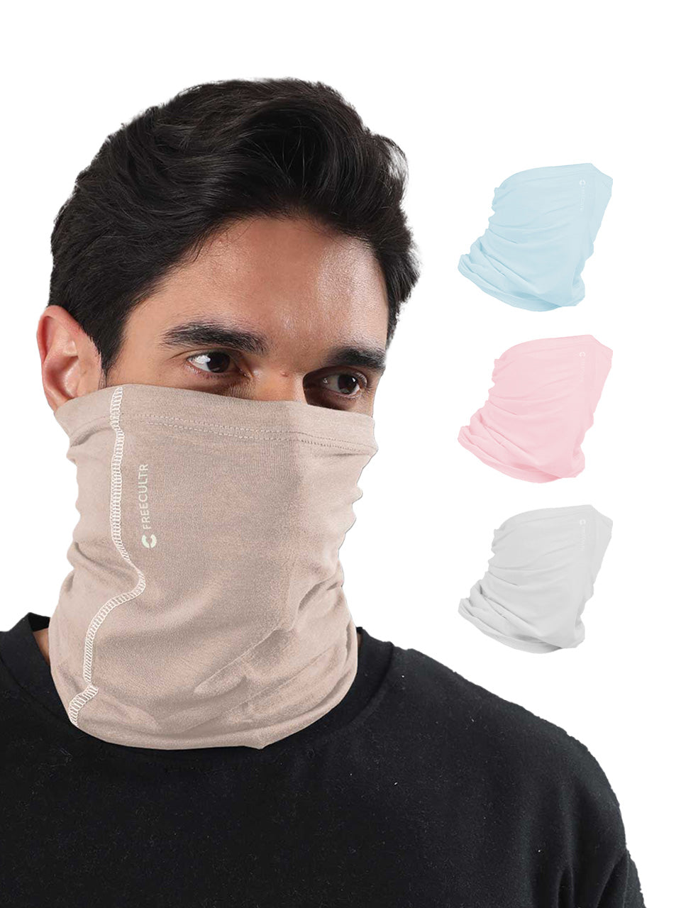 Unisex Organic Bandana Masks - Plain (Pack of 4)