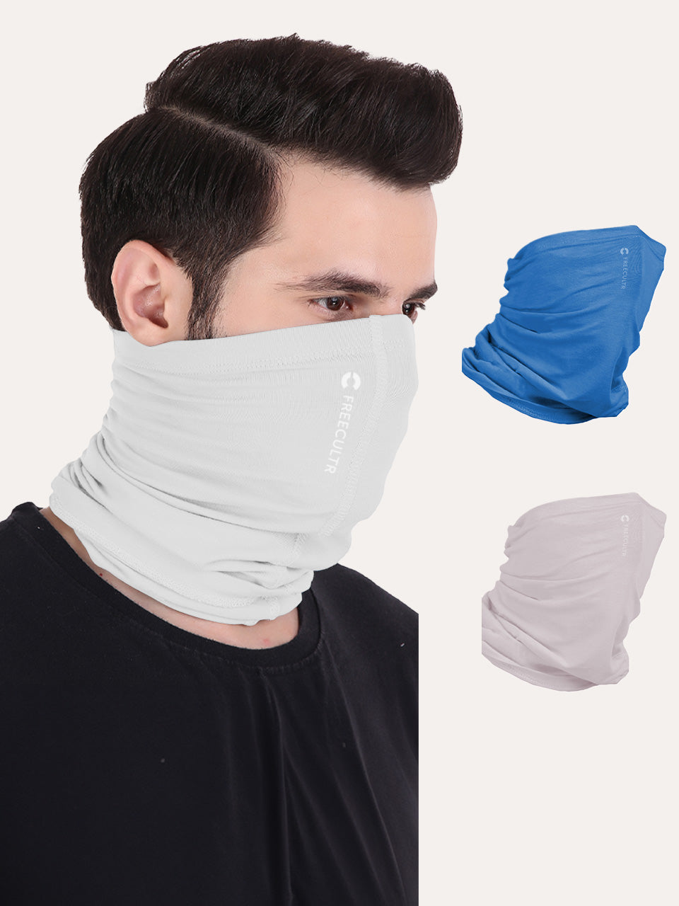 Unisex Organic Bandana Masks - Plain (Pack of 3)