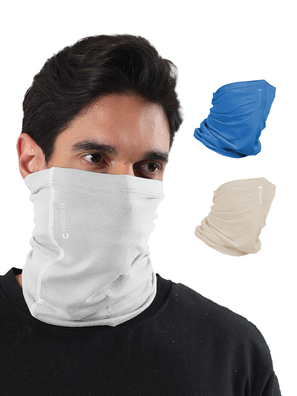Unisex Organic Bandana Masks - Plain (Pack of 3)
