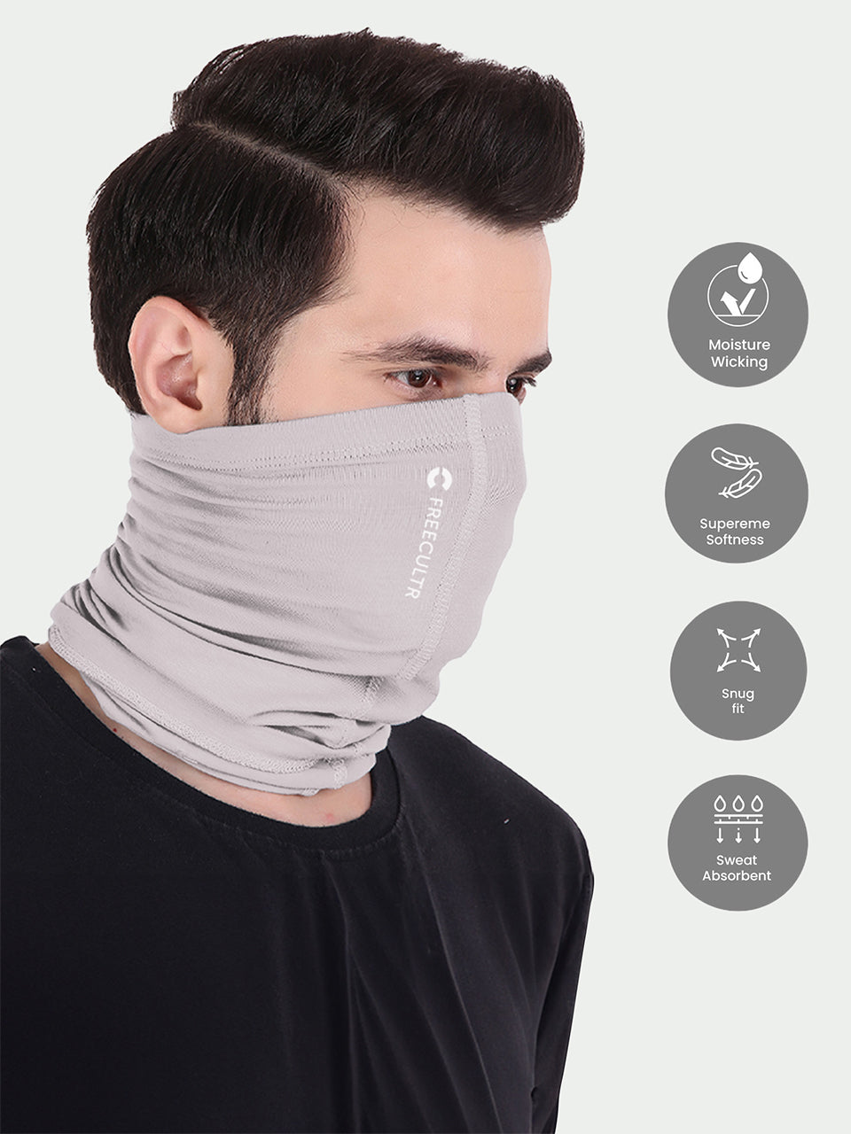 Unisex Organic Bandana Masks Plain (Pack of 3) - Main Image