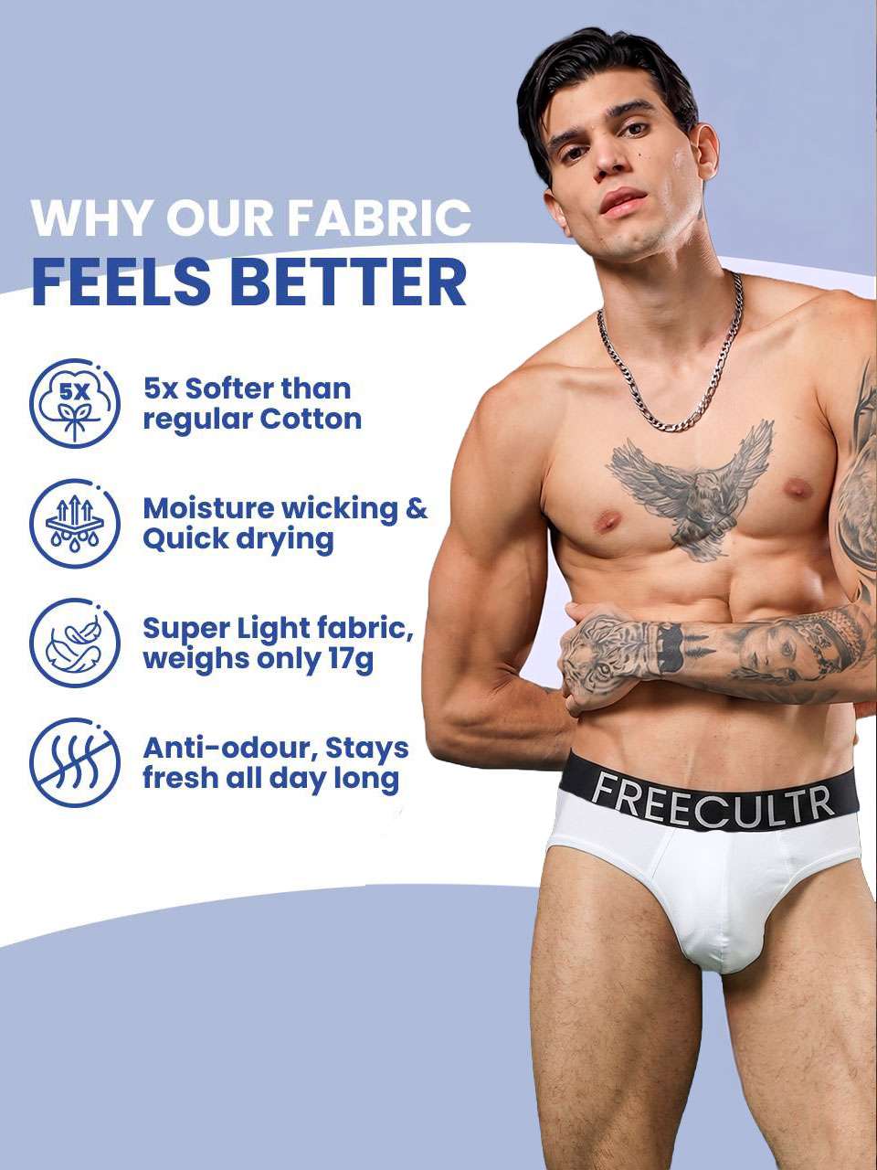 Men's Organic Cotton Briefs Pack of 2