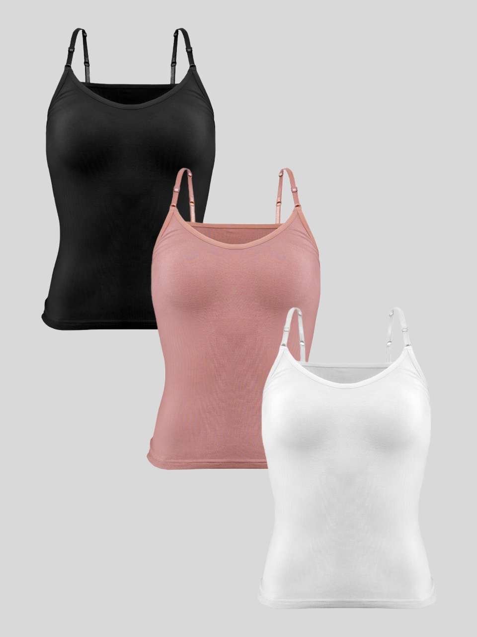 Ultra-Soft Micromodal Camisole Top - Pack of 3