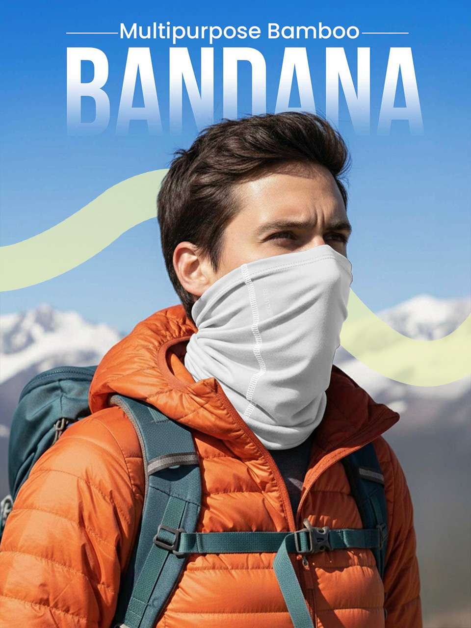 Unisex Organic Bandana Masks - Plain (Pack of 4)