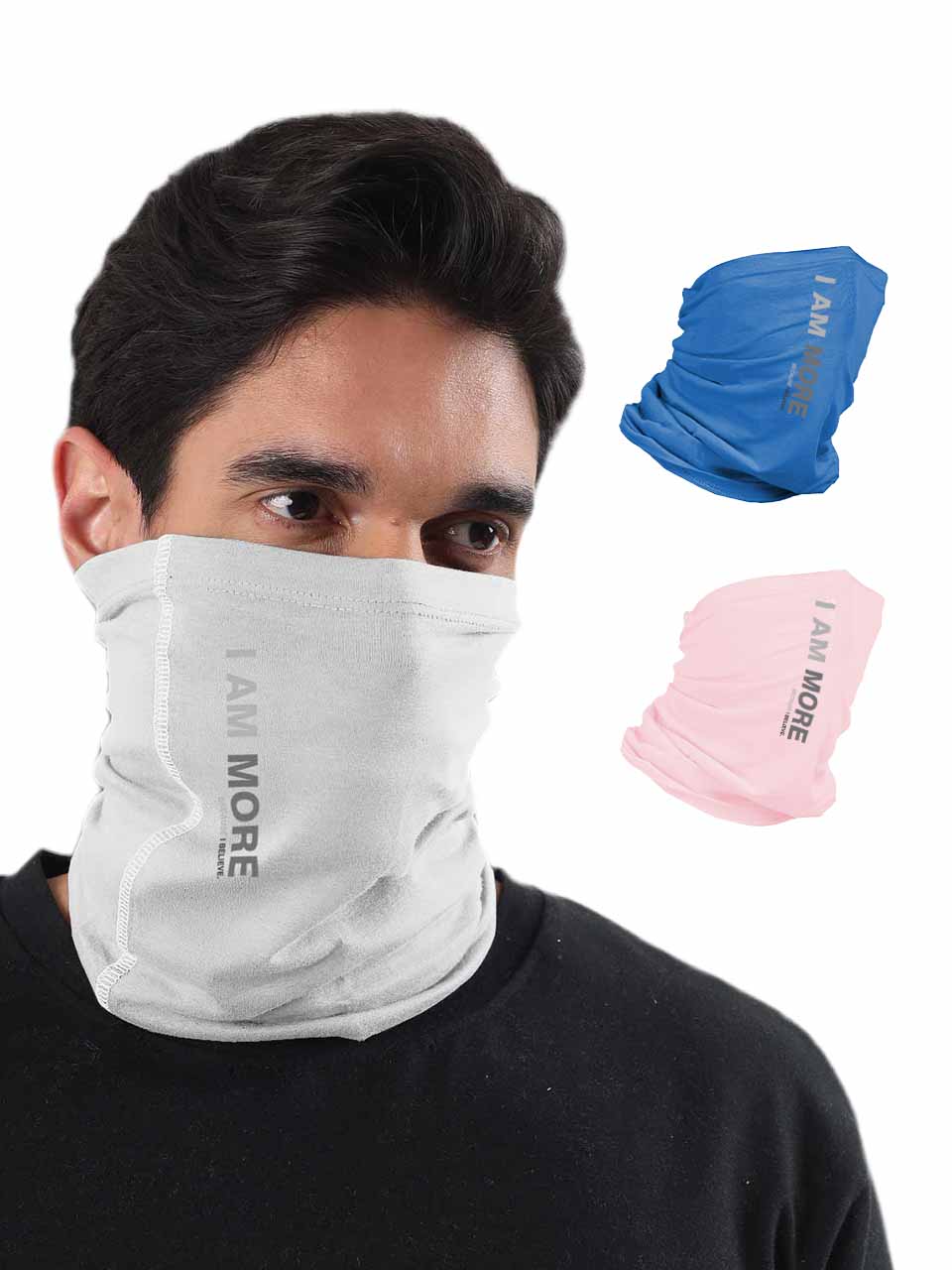 Unisex Organic Bandana Masks - Printed (Pack of 3)