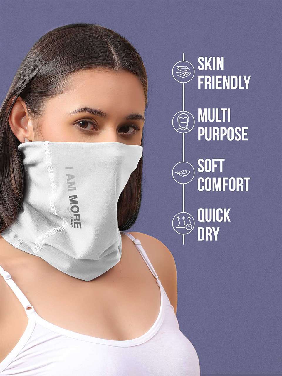 Unisex Organic Bandana Masks - Printed (Pack of 3)