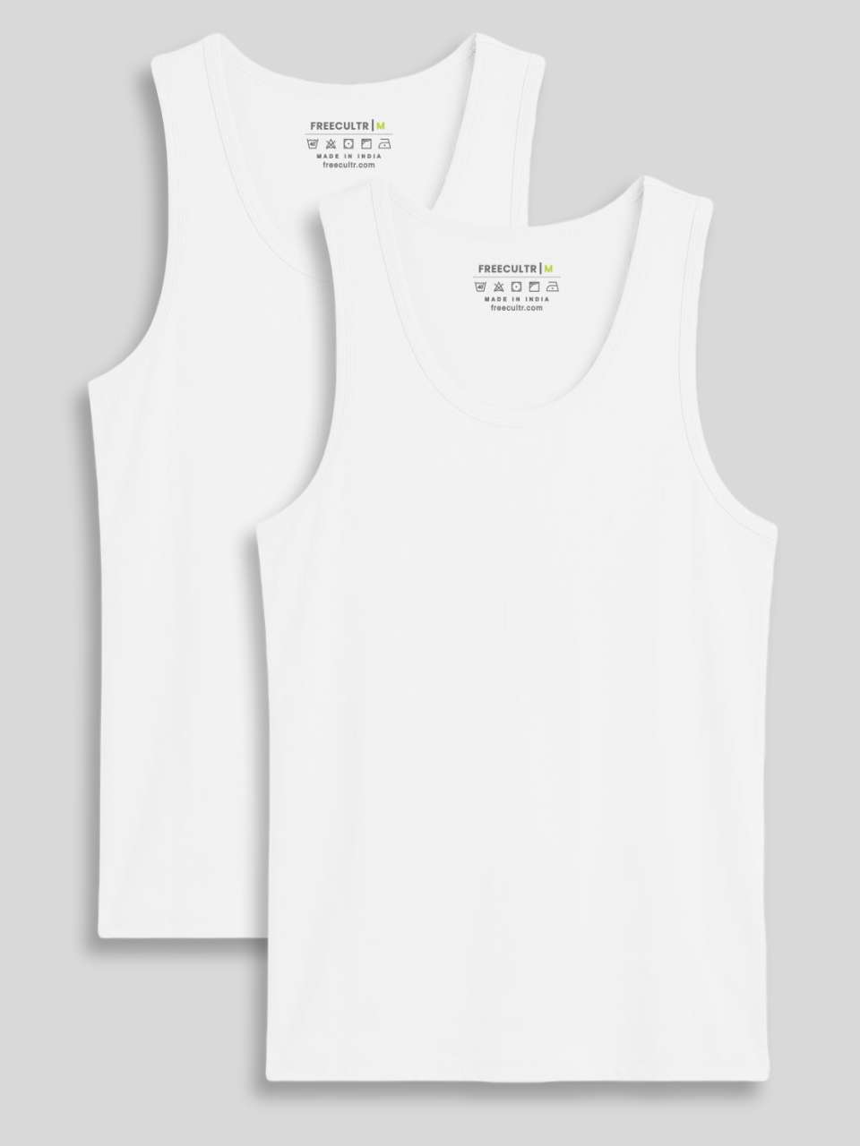 Regular Fit Organic Cotton Comfort Vest for Men (Pack of 2)