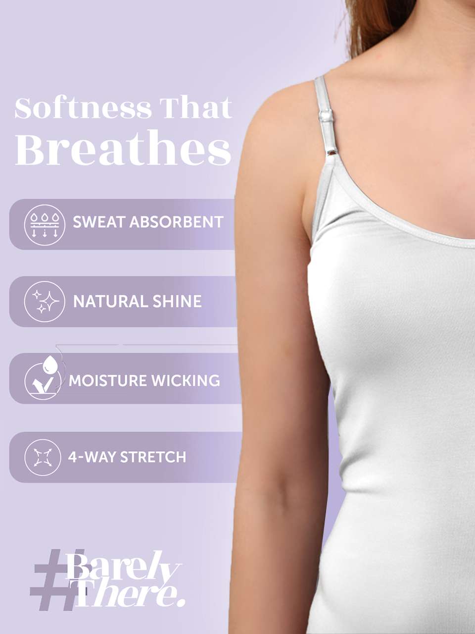 Ultra-Soft Micromodal Camisole Top - Pack of 3