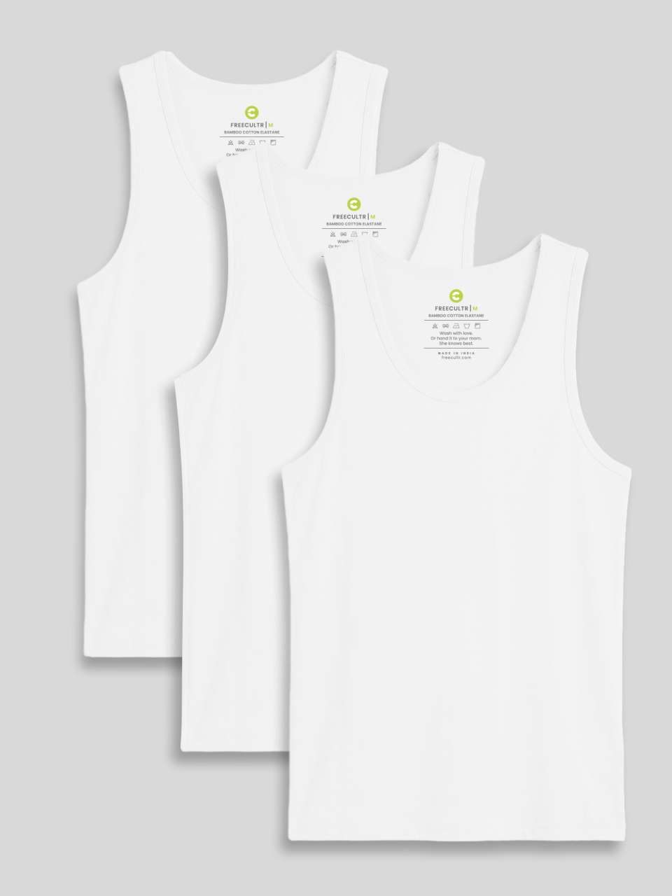 Twin Skin Organic Bamboo Vest - Comfort Fit (Pack of 3)