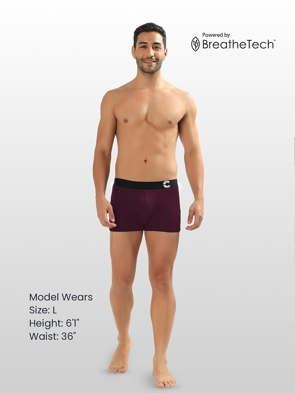 Men's Anti-Bacterial Micro Modal Trunk (Pack of 3)