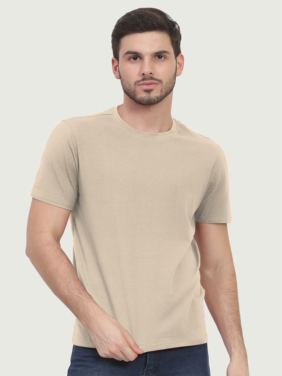 Organic Cotton solid T-shirt for men - Pack Of 2