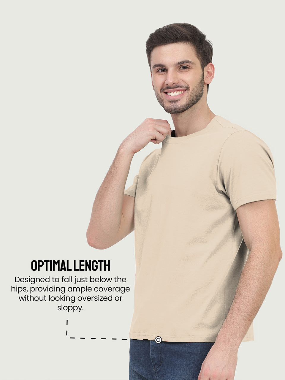 Organic Cotton solid T-shirt for men - Pack Of 2