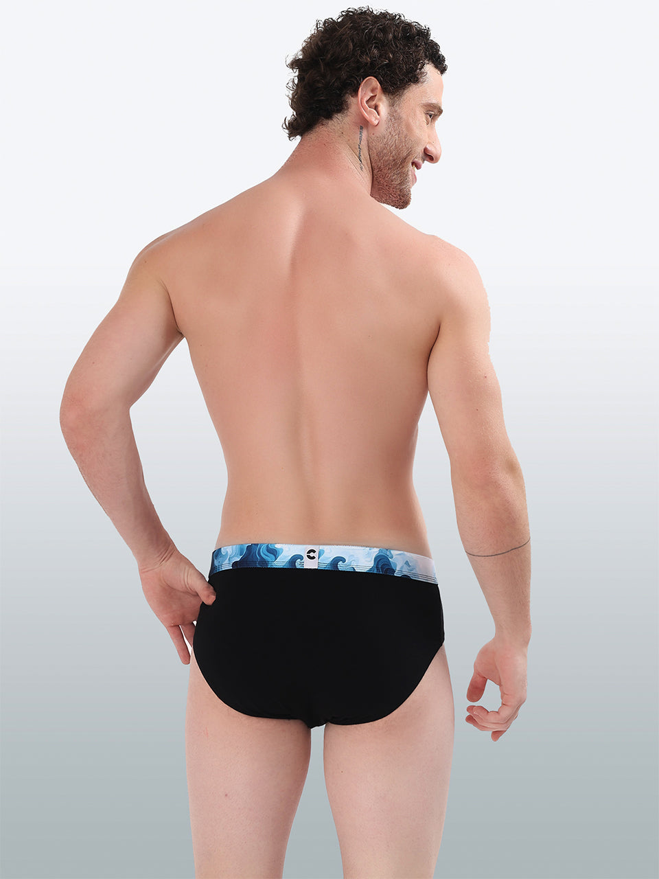 Men's Cotton Abstract Waistband Brief – Pack of 1