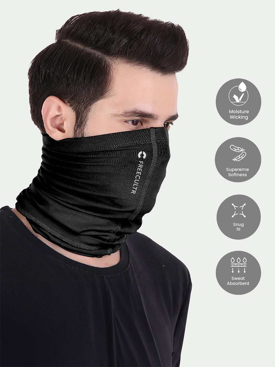 Unisex Organic Bandana Masks - Plain (Pack of 5)