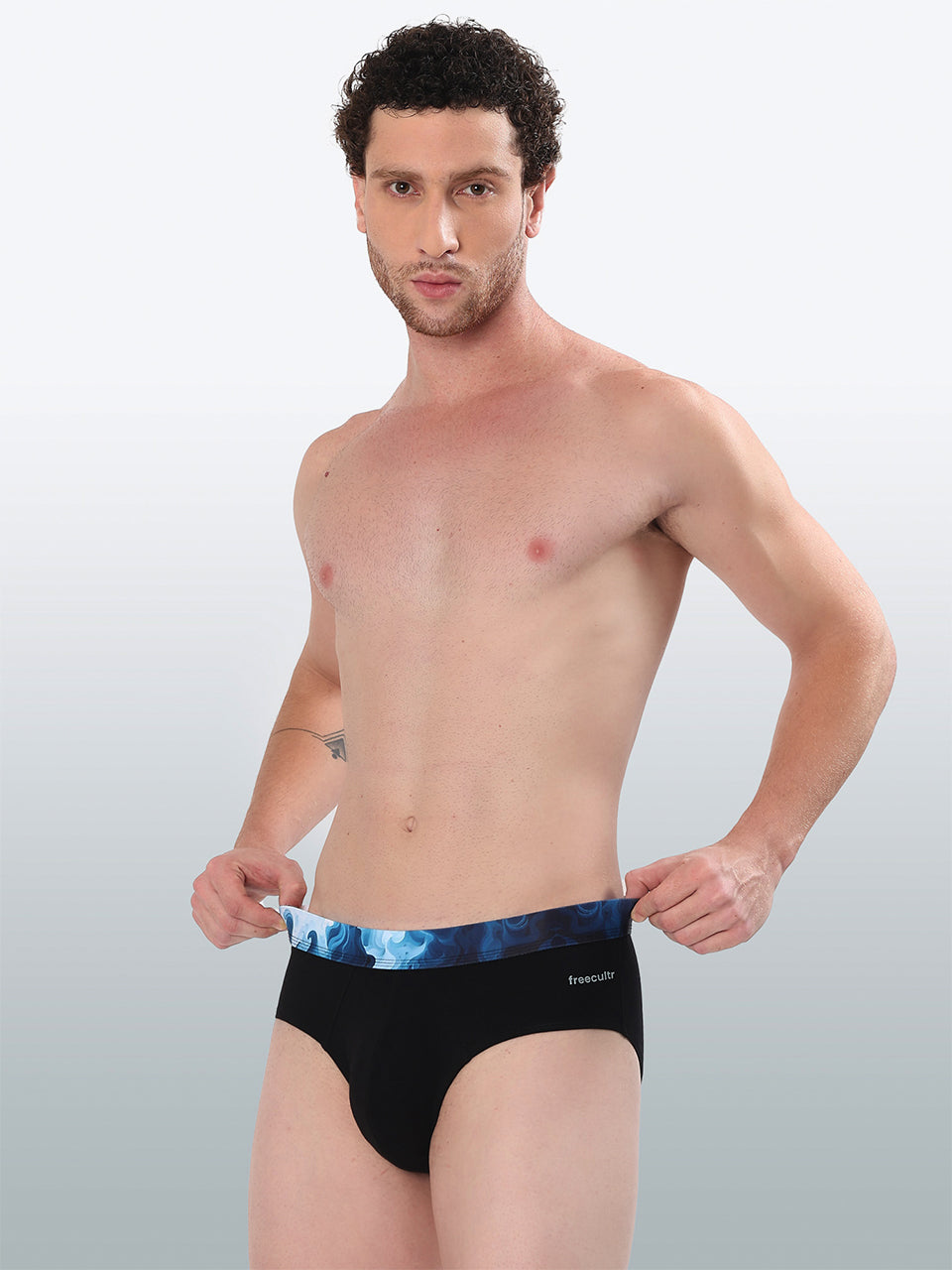 Men's Cotton Abstract Waistband Brief – Pack of 1