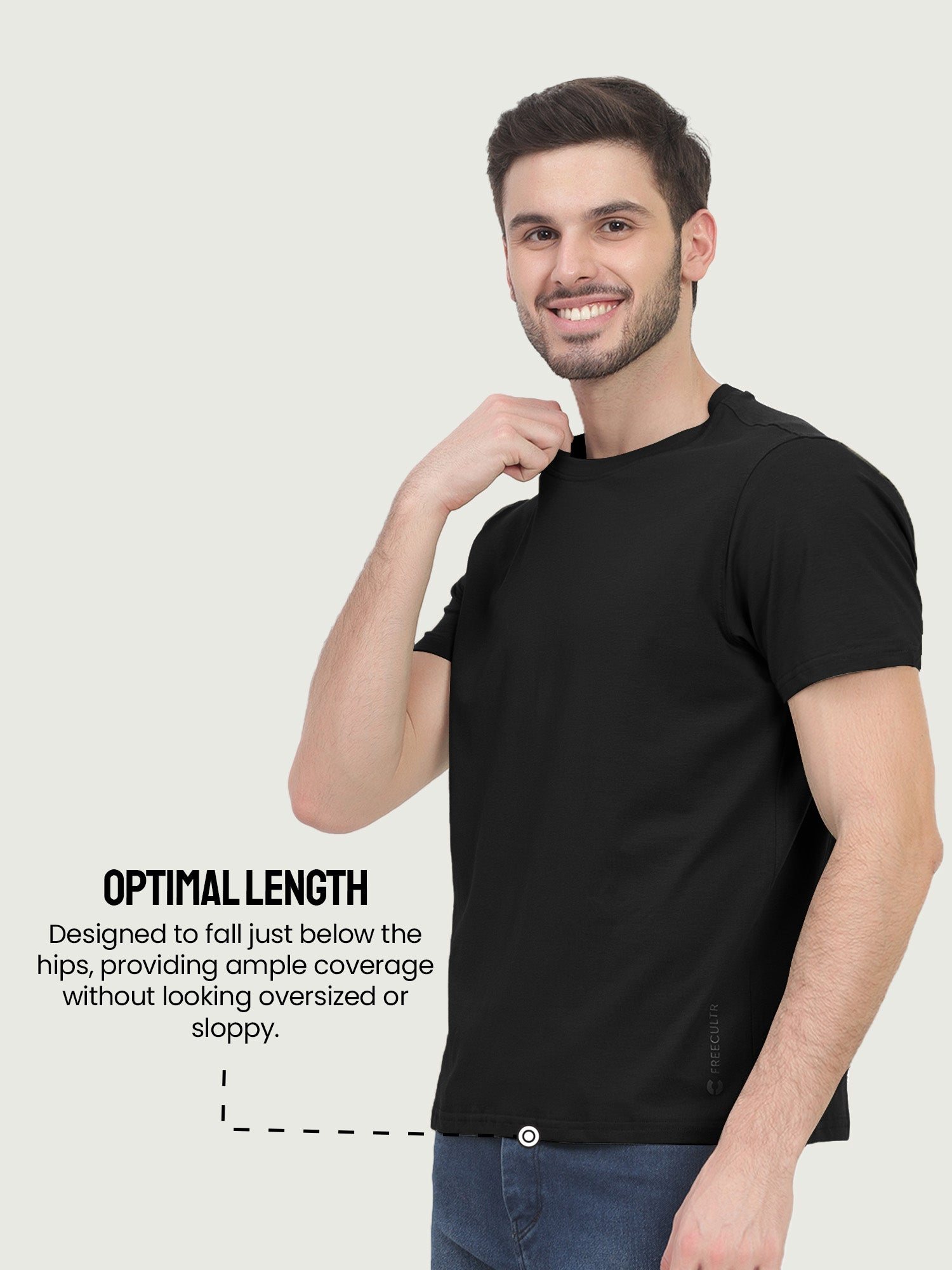 Organic Cotton solid T-shirt for men - Pack Of 2