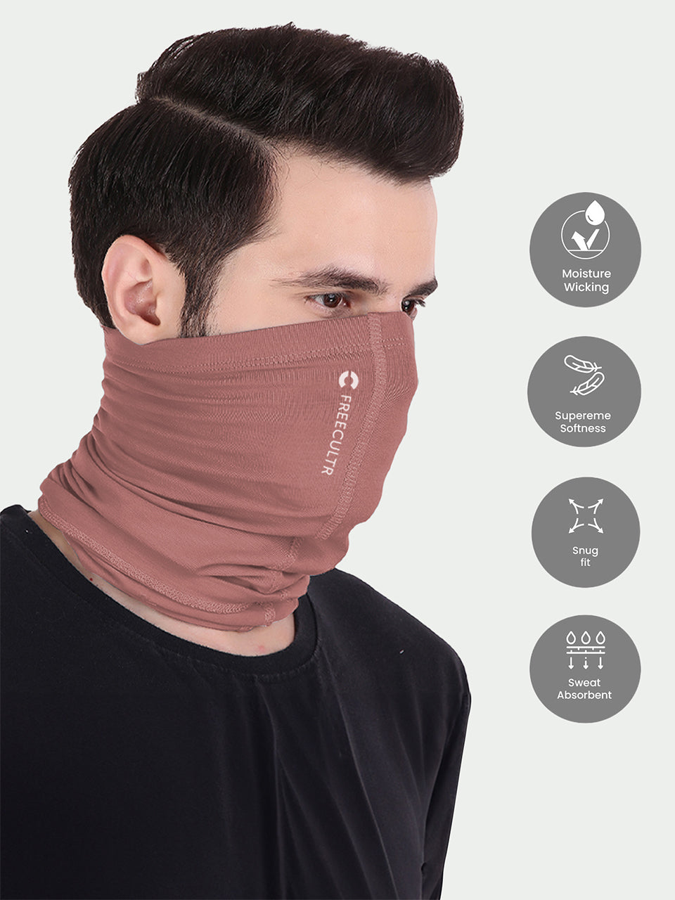 Unisex Organic Bandana Masks - Plain (Pack of 5)