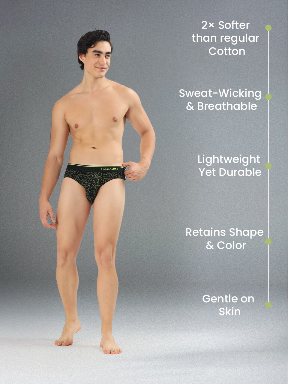 Men's Cotton Printed Briefs (Pack of 1)
