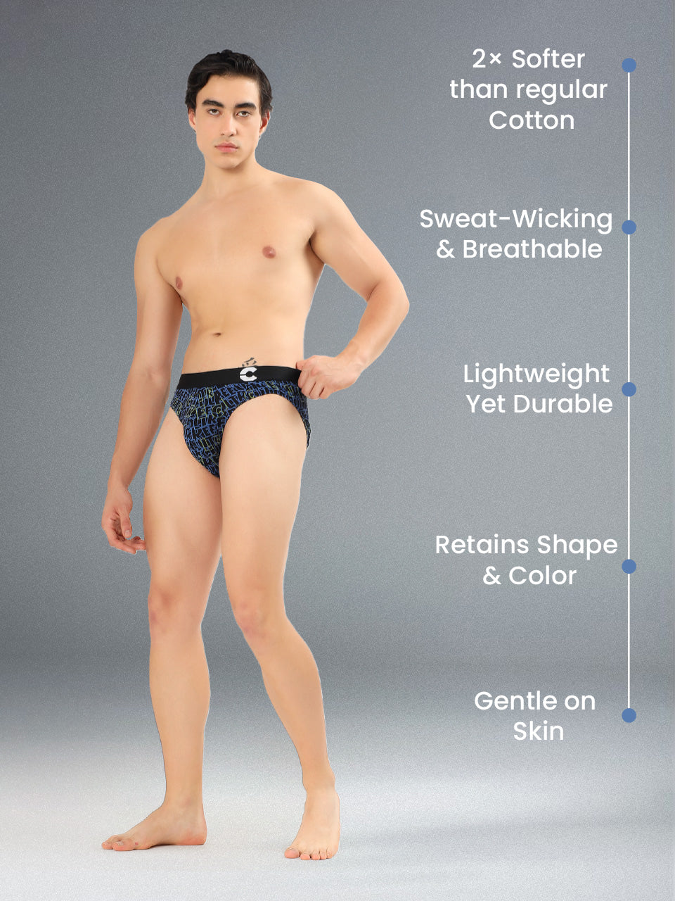 Men's Cotton Printed Briefs (Pack of 3)