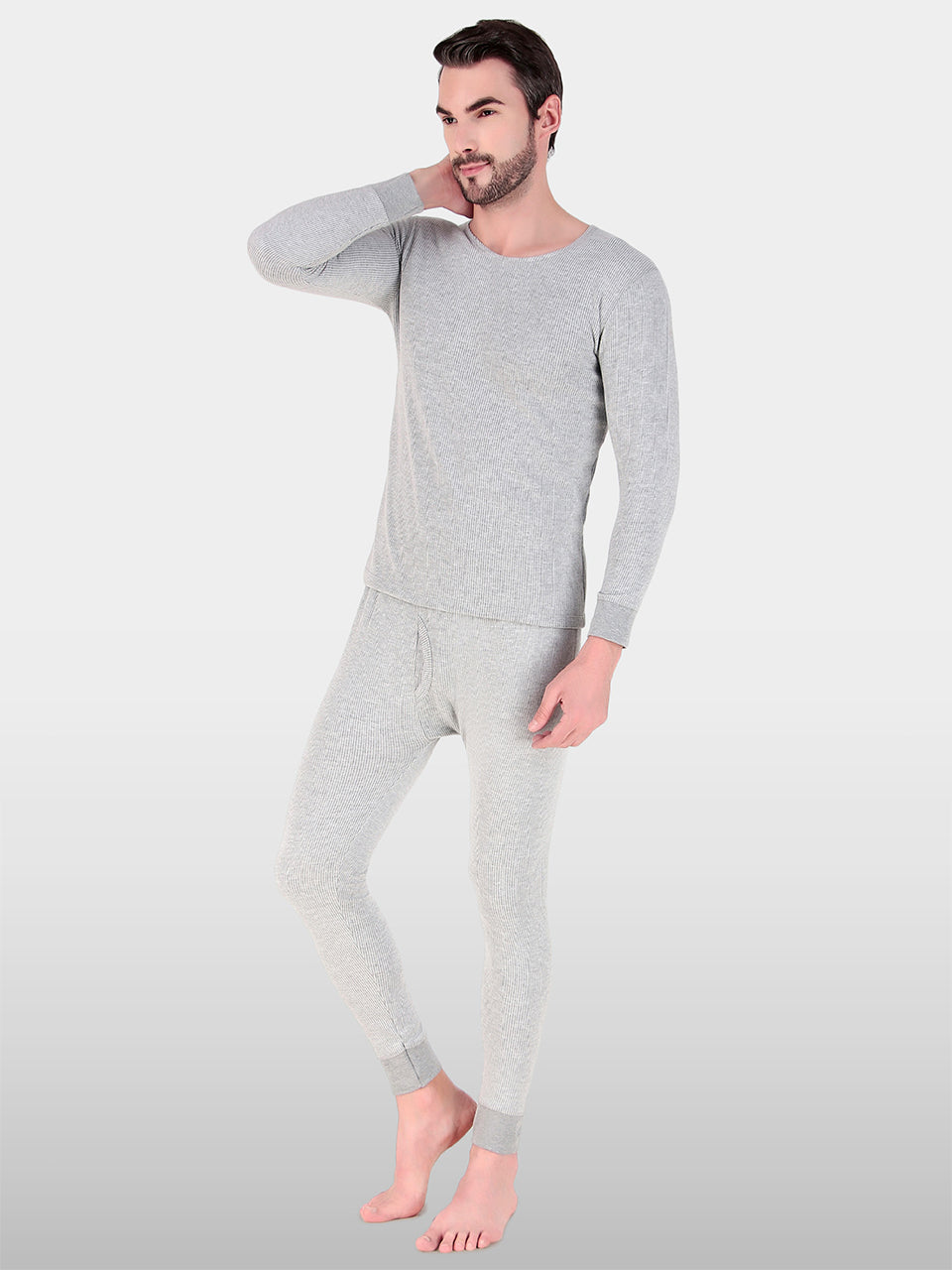 BlazeTech Thermal Set Full Sleeves | Light Grey