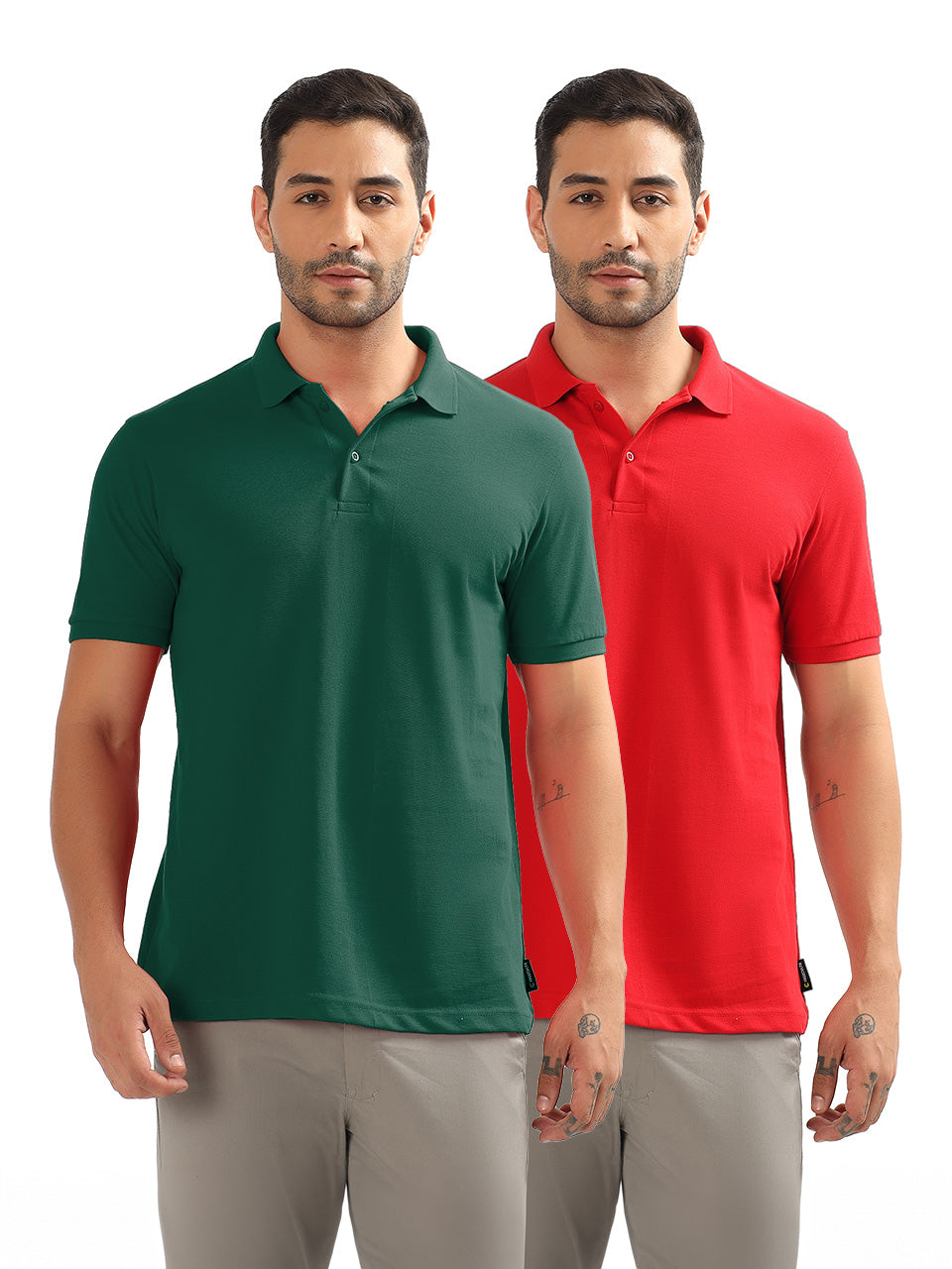Organic Cotton Polo T-Shirt Pack of 2