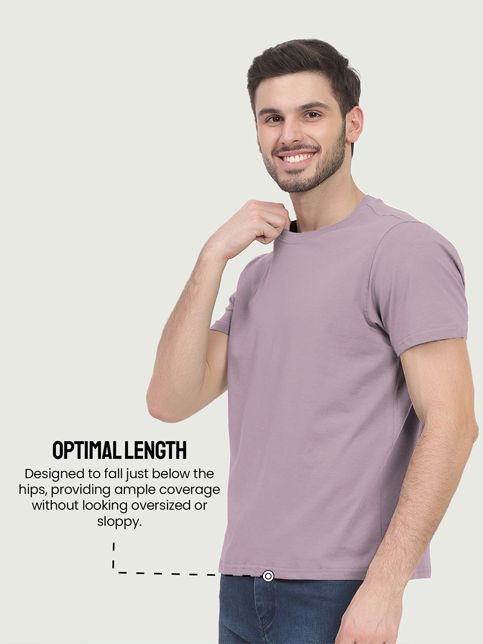 Organic Cotton solid T-shirt for men - Pack Of 2