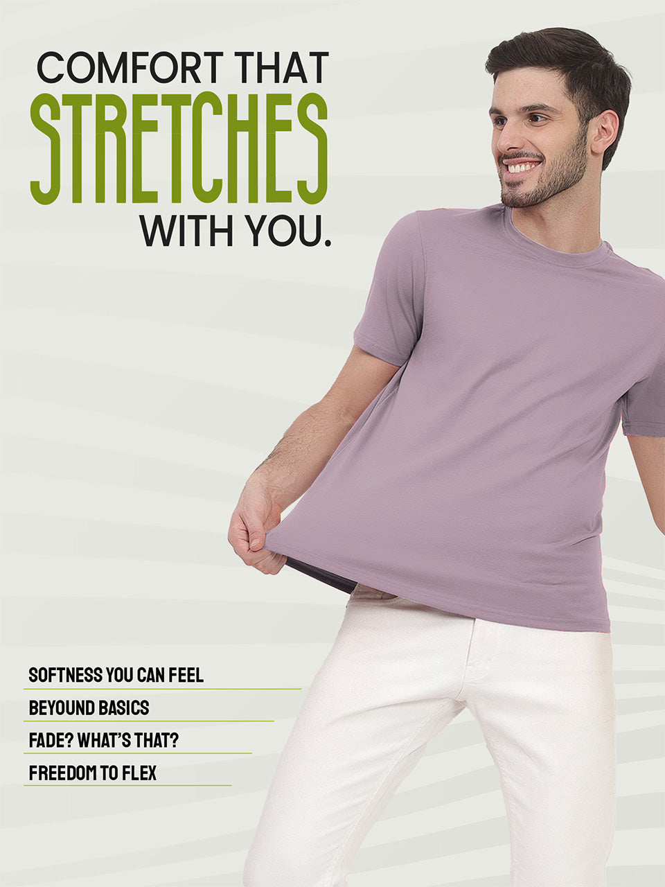 Organic Cotton solid T-shirt for men - Pack Of 2
