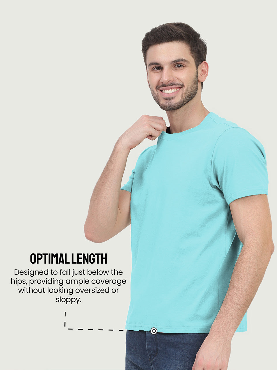 Organic Cotton solid T-shirt for men - Pack Of 2
