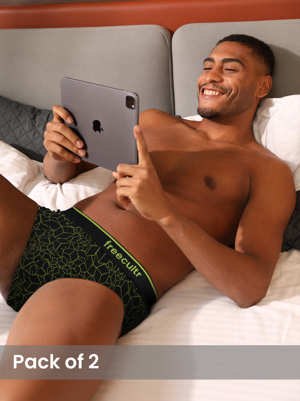 Men's Cotton Printed Briefs (Pack of 2)