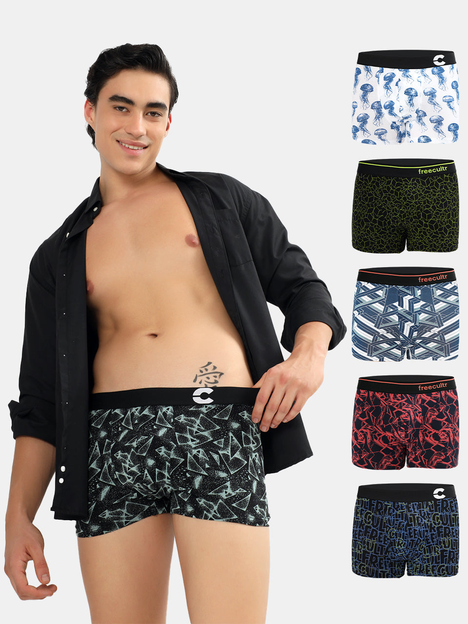 Men's Cotton Printed Trunk (Pack of 6)